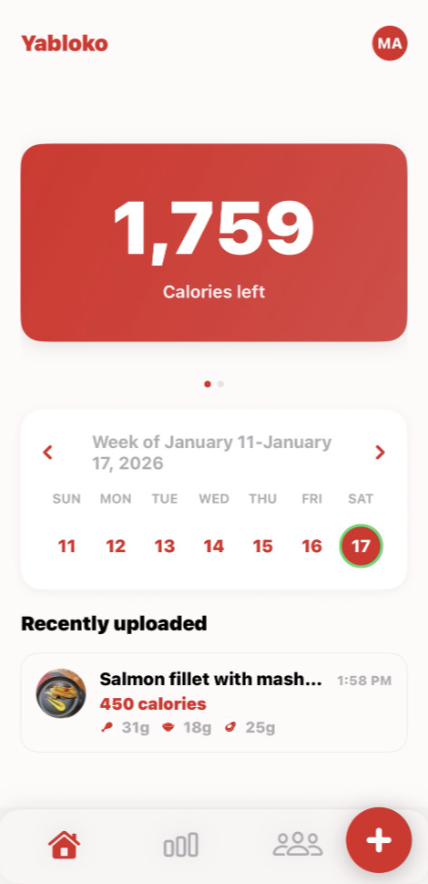 Yabloko app interface